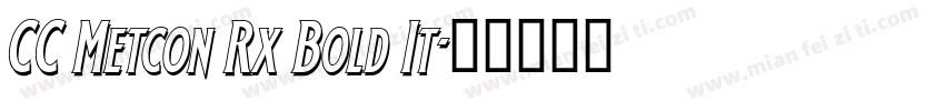 CC Metcon Rx Bold It字体转换